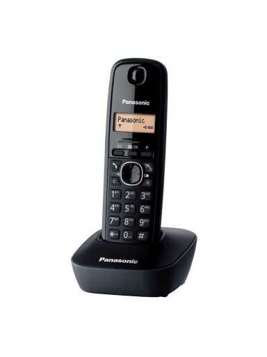Belaidis telefonas Panasonic KX-TG1611, juodas