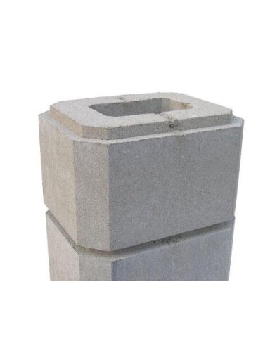 Betonininis tvoros blokelis RTE-20x25x15-K-S Betonininis tvoros blokelis RTE-20x25x15-K-S