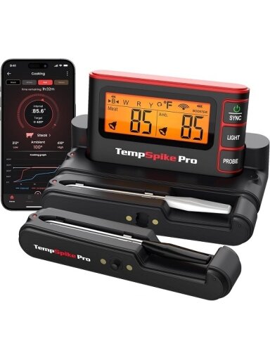 Bevielis Wi-Fi maisto termometras ThermoPro TP-980 TempSpike Pro