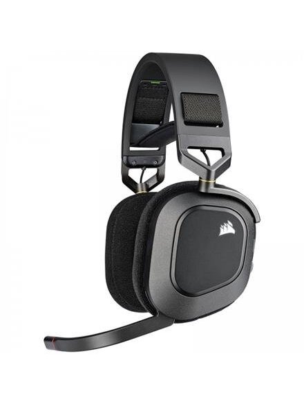 Belaidės ausinės ant ausų Corsair HS80, juoda Belaidės ausinės ant ausų Corsair HS80, juoda