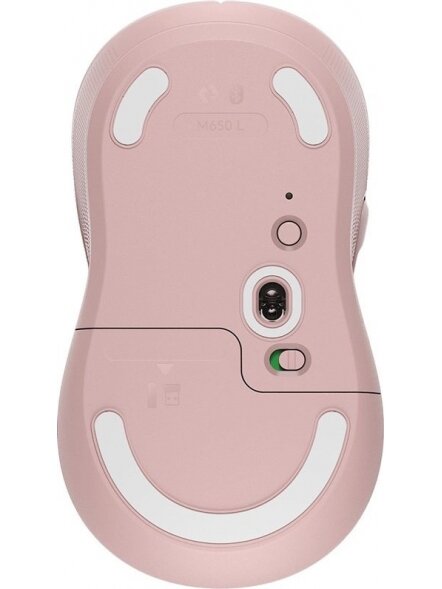 Belaidė kompiuterio pelė LOGITECH SIGNATURE M650L, rožinė 1 Belaidė kompiuterio pelė LOGITECH SIGNATURE M650L, rožinė 1