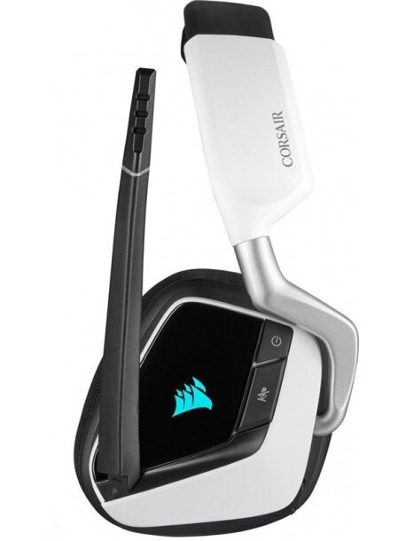 Belaidės ausinės Corsair VOID RGB Elite, balta 1