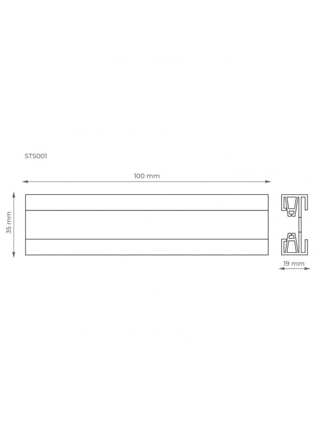 Bėgelis bėginei sistemai DPM X-Line STS001B 2
