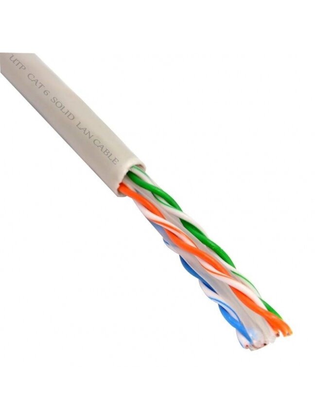 Behalogenis kabelis UTP (U/UTP), 4 x 2 x 0,54 mm, Cat 6, 305m Behalogenis kabelis UTP (U/UTP), 4 x 2 x 0,54 mm, Cat 6, 305m