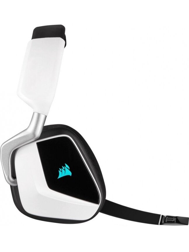 Belaidės ausinės Corsair VOID RGB Elite, balta 2
