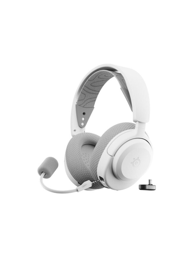 Belaidės žaidimų ausinės Steelseries Arctis Nova 3XW, balta Belaidės žaidimų ausinės Steelseries Arctis Nova 3XW, balta