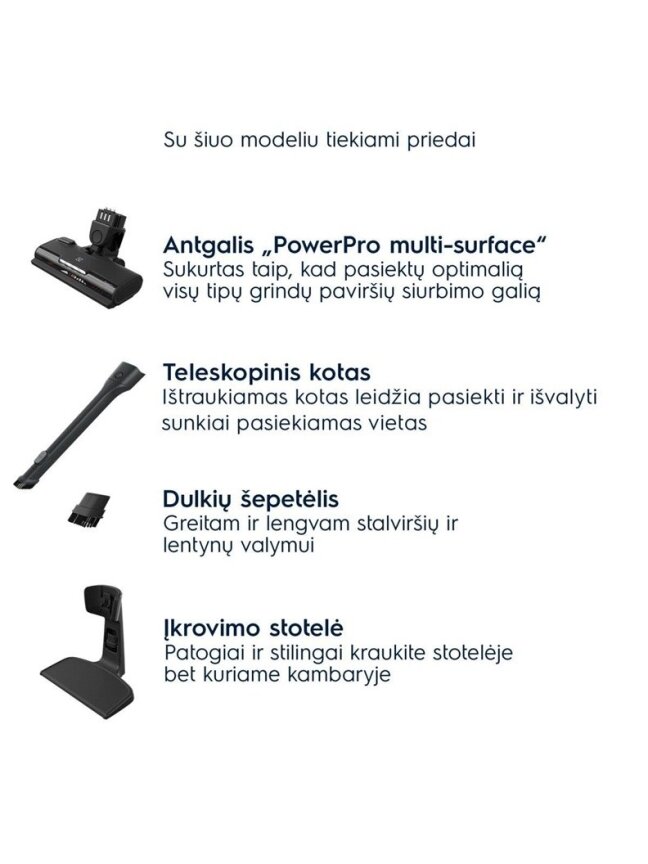 Belaidis dulkių siurblys Electrolux 500 serija, ES52CB21DB 1