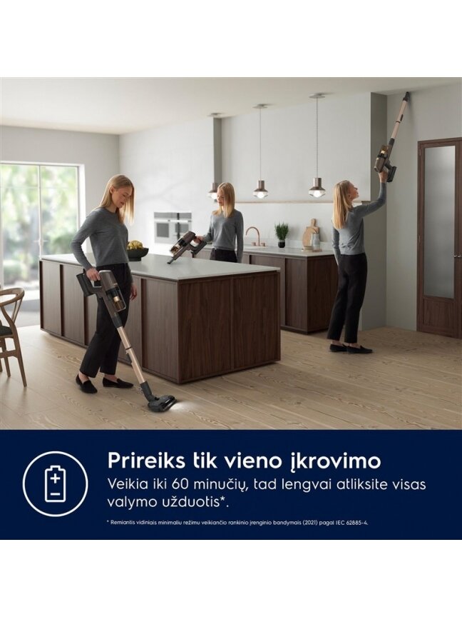 Belaidis dulkių siurblys Electrolux 800, EP81U25ULT 2 Belaidis dulkių siurblys Electrolux 800, EP81U25ULT 2