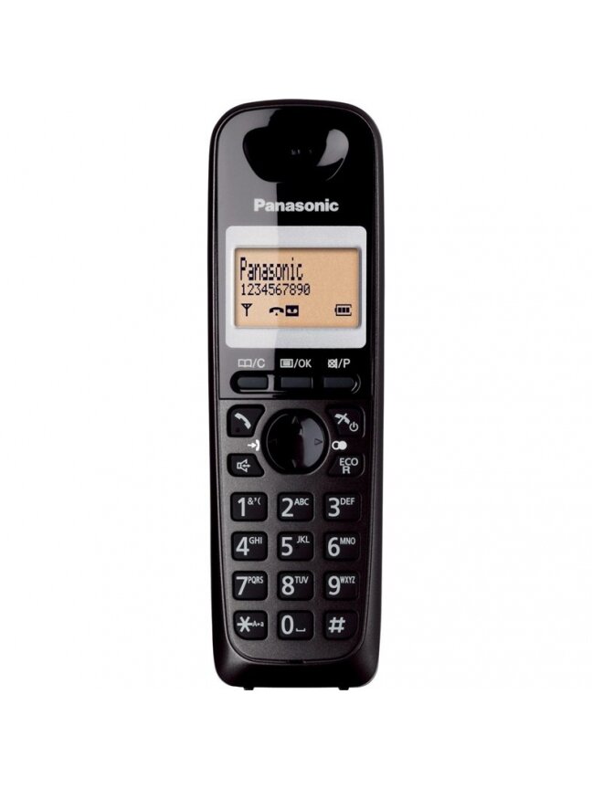 Belaidis telefonas Panasonic KX-TG2511FXT, juodas 2 Belaidis telefonas Panasonic KX-TG2511FXT, juodas 2