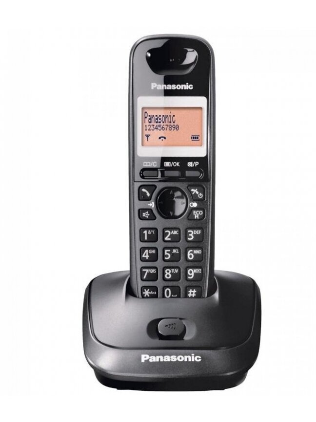 Belaidis telefonas Panasonic KX-TG2511FXT, juodas Belaidis telefonas Panasonic KX-TG2511FXT, juodas