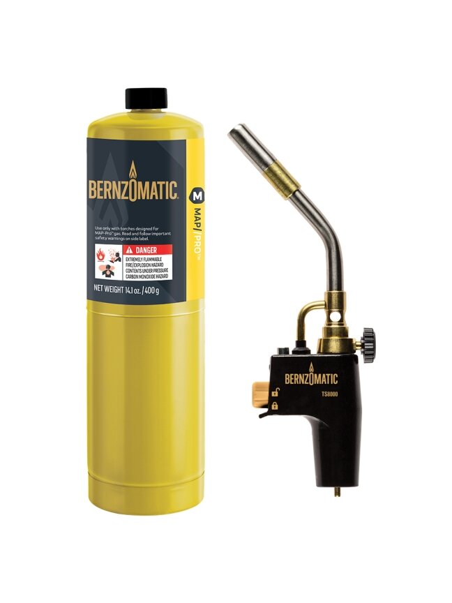 BERNZOMATIC Degiklio ir dujų komplektas "Bernzomatic" TS8000T, regul. + MAP-Pro