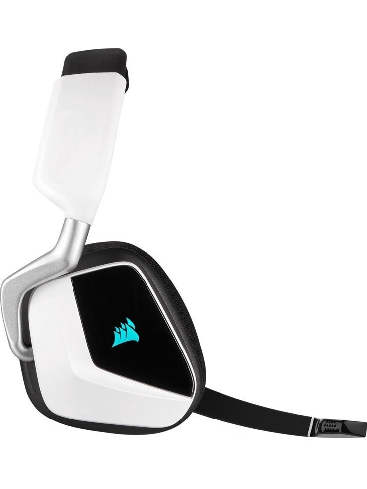 Belaidės ausinės Corsair VOID RGB Elite, balta 2