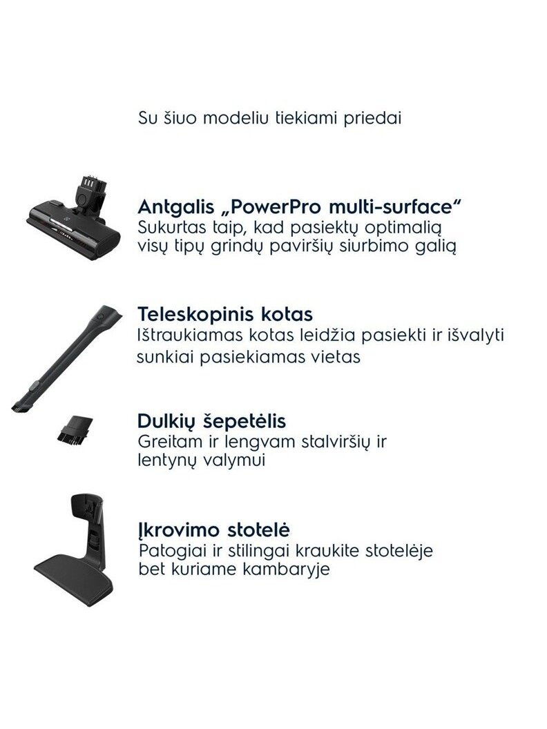 Belaidis dulkių siurblys Electrolux 500 serija, ES52CB21DB 1