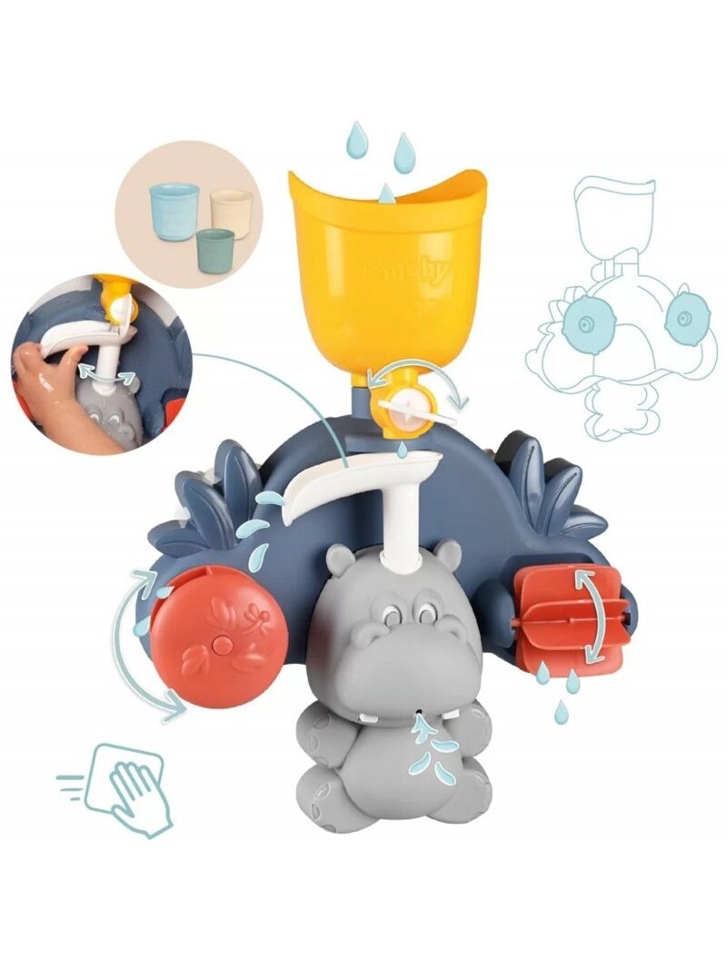 Begemotas Maudymuisi Smoby Little Motor Toy
