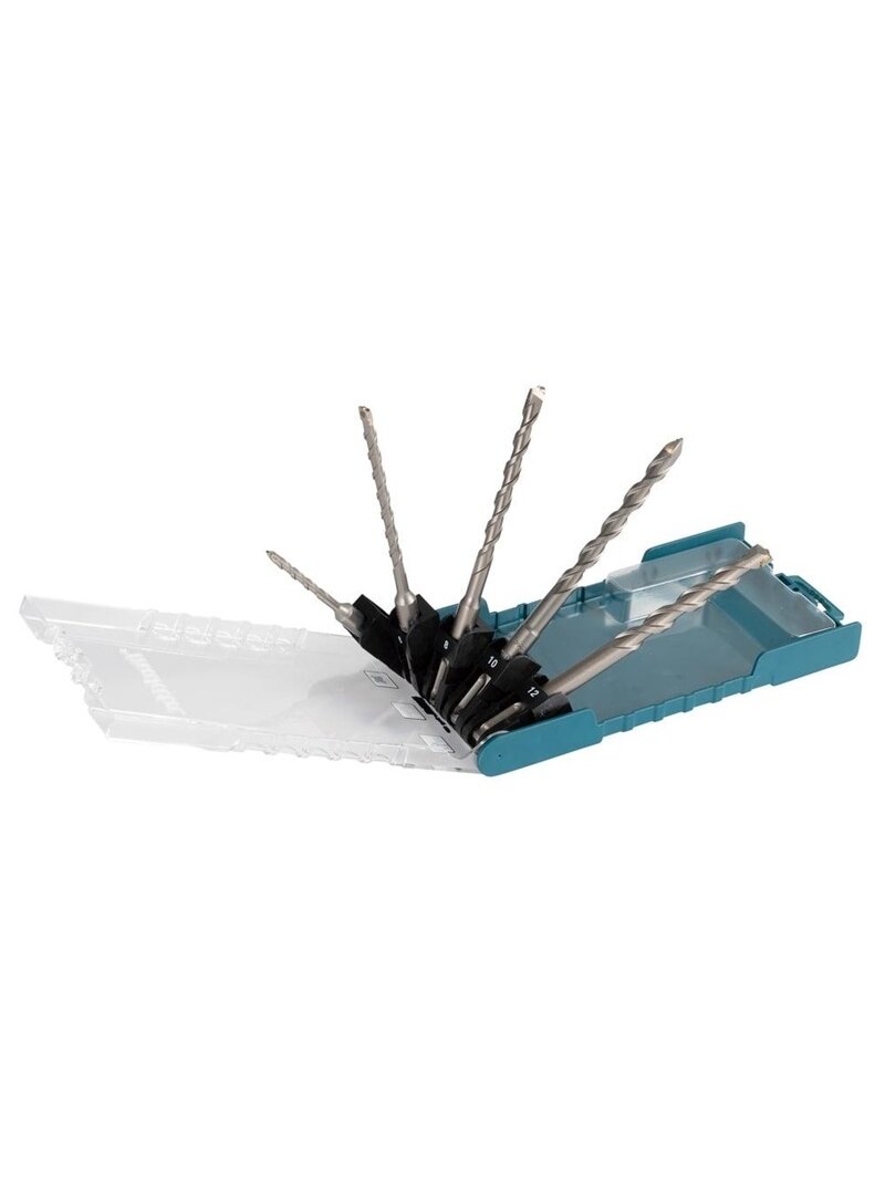 Betono grąžtų komplektas Makita, SDS-PLUS, 5 vnt. 2