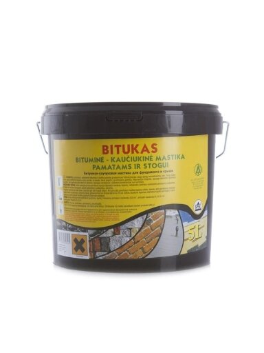 Bituminė mastika Alytaus Chemija Bitukas, 5 l