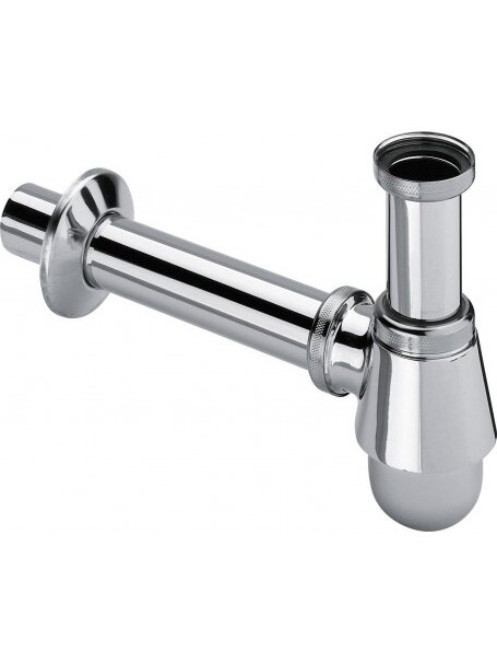 Bide sifonas butelinis, be ventilio, 1 1/4 x 32 x 200, chromas