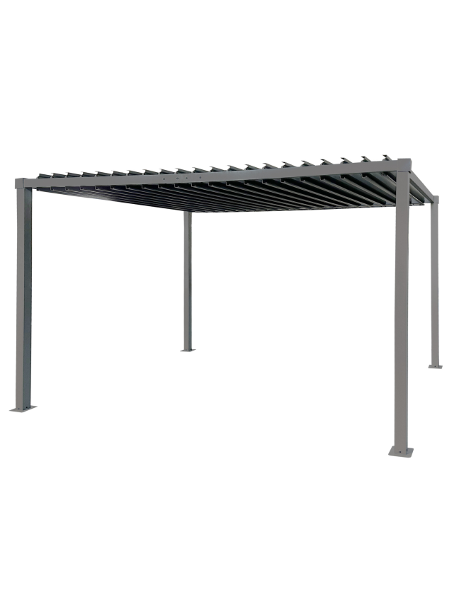 Bioklimatinė plieninė pergola 3x4m su reguliuojamu stogu Bioklimatinė plieninė pergola 3x4m su reguliuojamu stogu