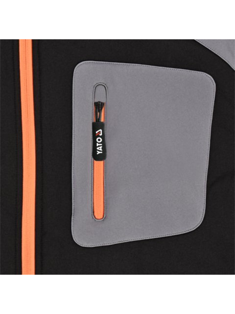 Bliuzonas pilkas SOFTSHELL CUMULUS Yato | dydis XL 6 Bliuzonas pilkas SOFTSHELL CUMULUS Yato | dydis XL 6