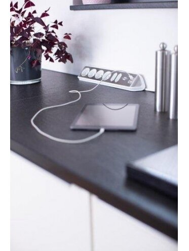 Buitinis ilgintuvas BRENNENSTUHL, 6 vietų, 2 USB, 2 m 2