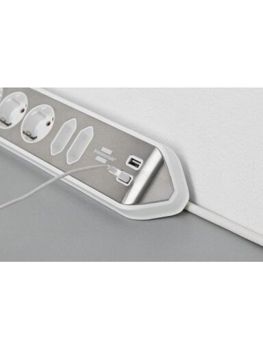 Buitinis ilgintuvas BRENNENSTUHL, 6 vietų, 2 USB, 2 m