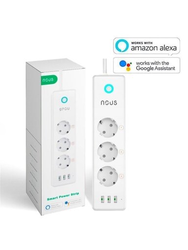 Buitinis ilgintuvas NOUS-A5, 3 vietos, 1.5 m, IP20, Wi-Fi