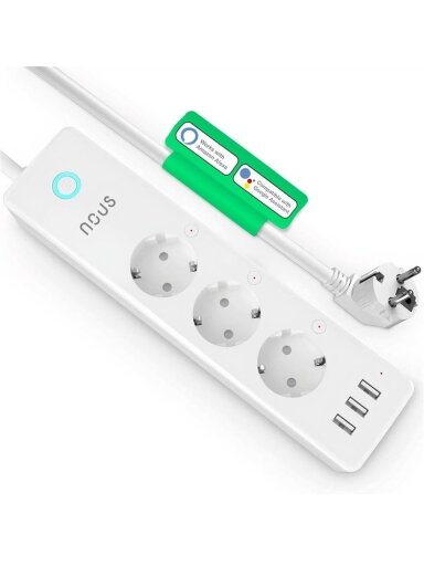 Buitinis ilgintuvas NOUS-A5, 3 vietos, 1.5 m, IP20, Wi-Fi