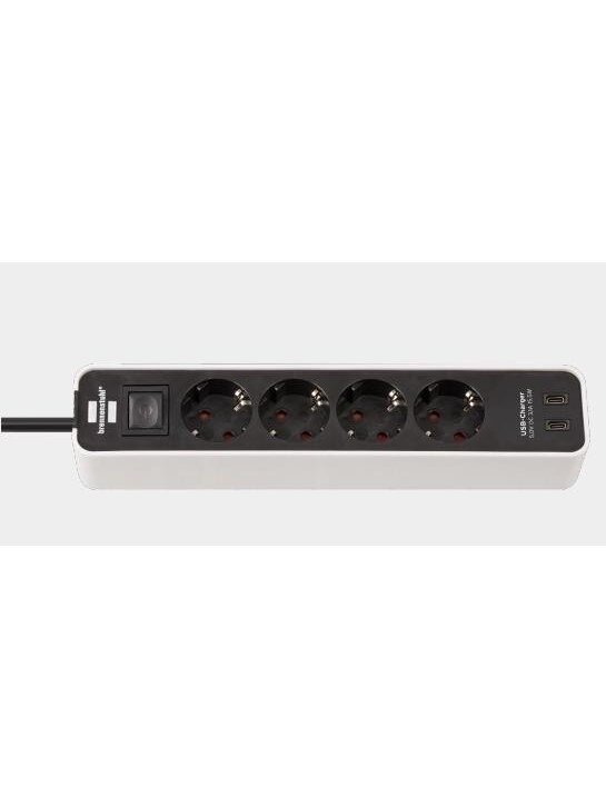 Buitinis ilgintuvas BRENNENSTUHL ECOLOR, 4 vt., 2USB C, 1,5m Buitinis ilgintuvas BRENNENSTUHL ECOLOR, 4 vt., 2USB C, 1,5m
