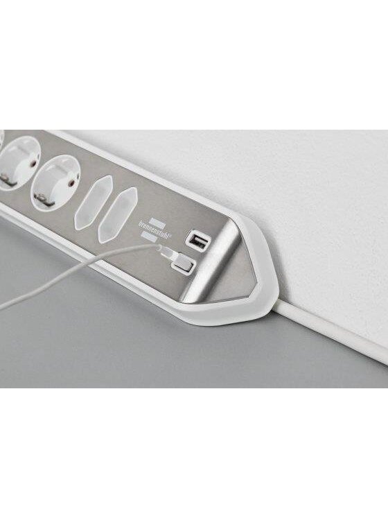 Buitinis ilgintuvas BRENNENSTUHL, 6 vietų, 2 USB, 2 m 1