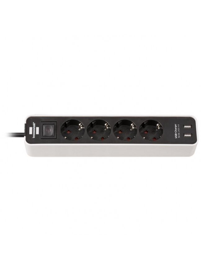 Buitinis ilgintuvas BRENNENSTUHL ECOLOR, 4 vt., 2USB, 1,4 m 1 Buitinis ilgintuvas BRENNENSTUHL ECOLOR, 4 vt., 2USB, 1,4 m 1