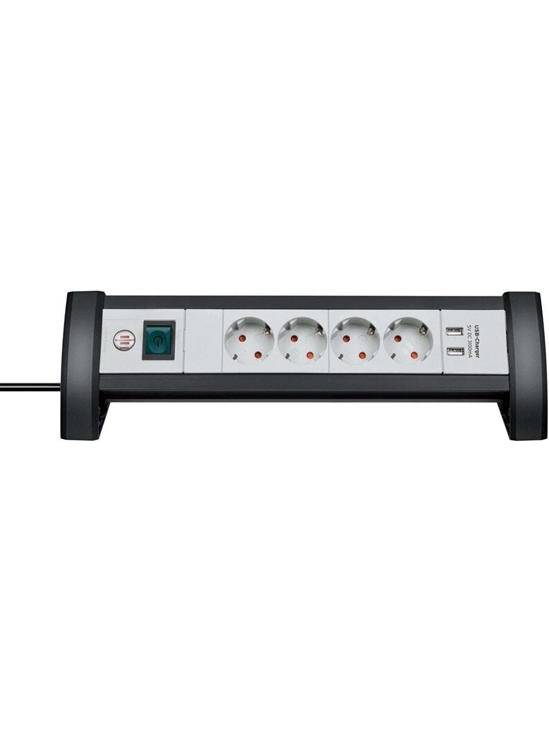 Buitinis ilgintuvas BRENNENSTUHL PREMIUM, 4 vt., 2USB, 1.8 m