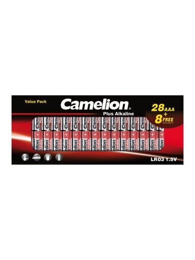 Camelion Elementai alkaline, LR03 B28+8, AAA, 1.5V, CAMELION, 36 vnt.