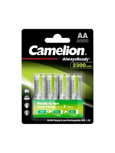 Camelion Įkraunami elementai, NH-AA2300ARBP4, CAMELION, 4 vnt.