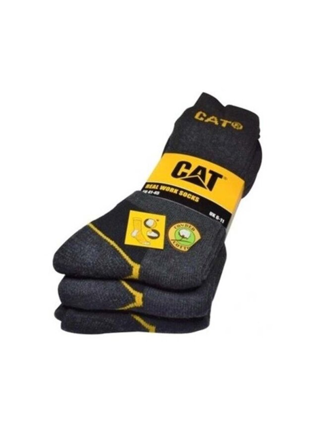 Cat Vyr. kojinės CAT DYP597 pilka 41/45 3pr