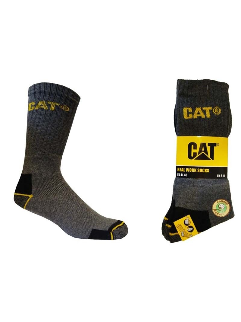Cat Vyr. kojinės CAT DYP597 pilka 41/45 3pr 1 Cat Vyr. kojinės CAT DYP597 pilka 41/45 3pr 1