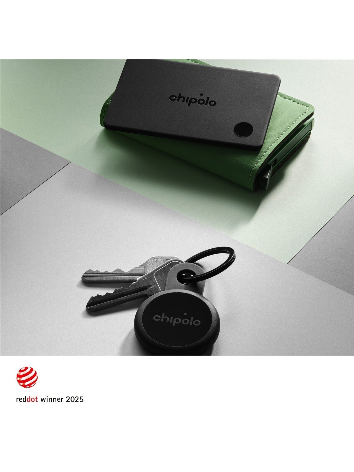 Chipolo CARD & LOOP Rechargeable Bluetooth Tracker for iOS & Android, Charcoal Bundle 7