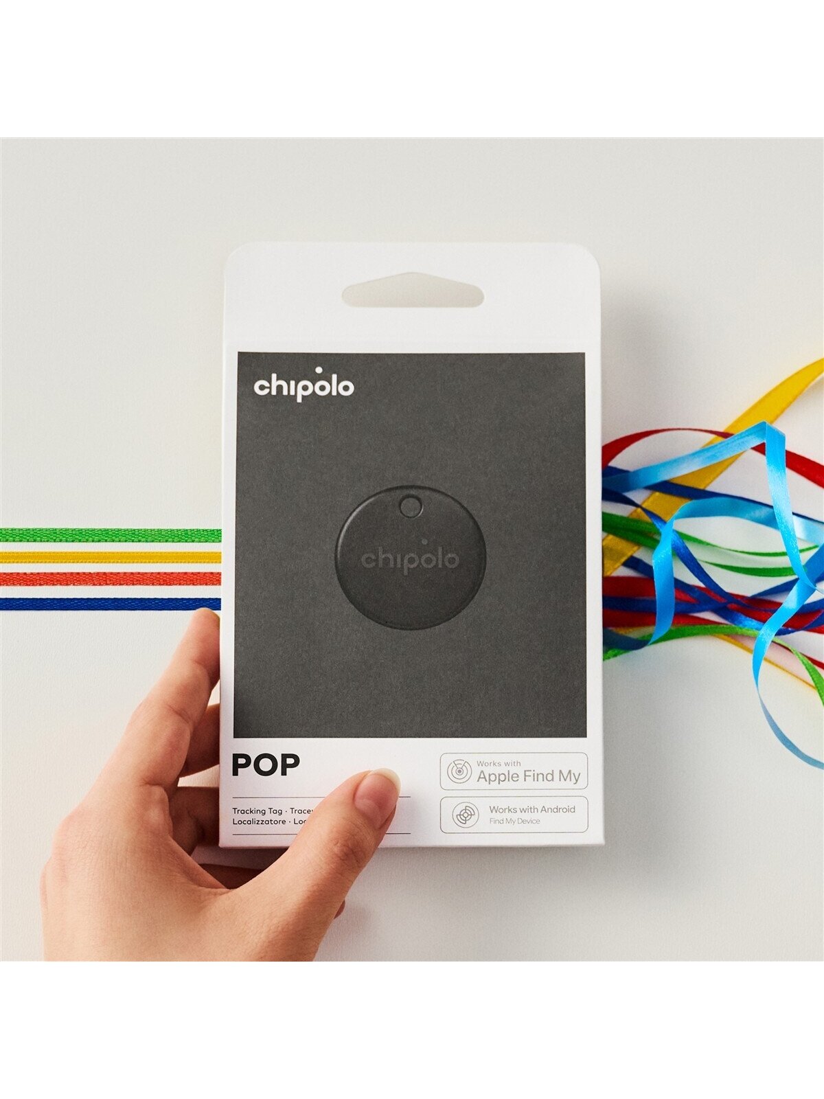 Chipolo POP – Bluetooth Tracker with Replaceable Battery for iOS & Android, Black 4
