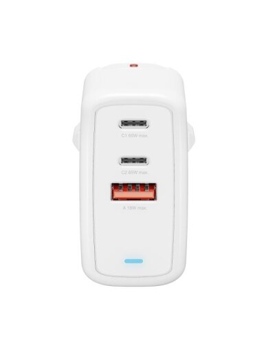 Charger GaN Flex 65W 2 USB-C+1 USB-A white