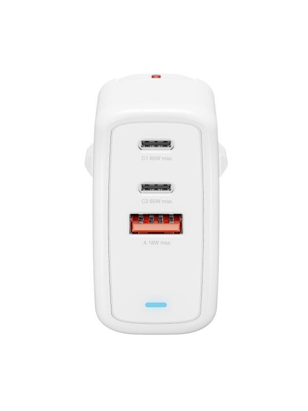 Charger GaN Flex 65W 2 USB-C+1 USB-A white 1 Charger GaN Flex 65W 2 USB-C+1 USB-A white 1
