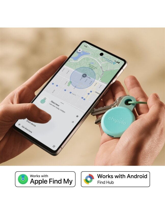 Chipolo LOOP – Rechargeable Bluetooth Tracker with Silicone Loop for iOS & Android, Mint 2