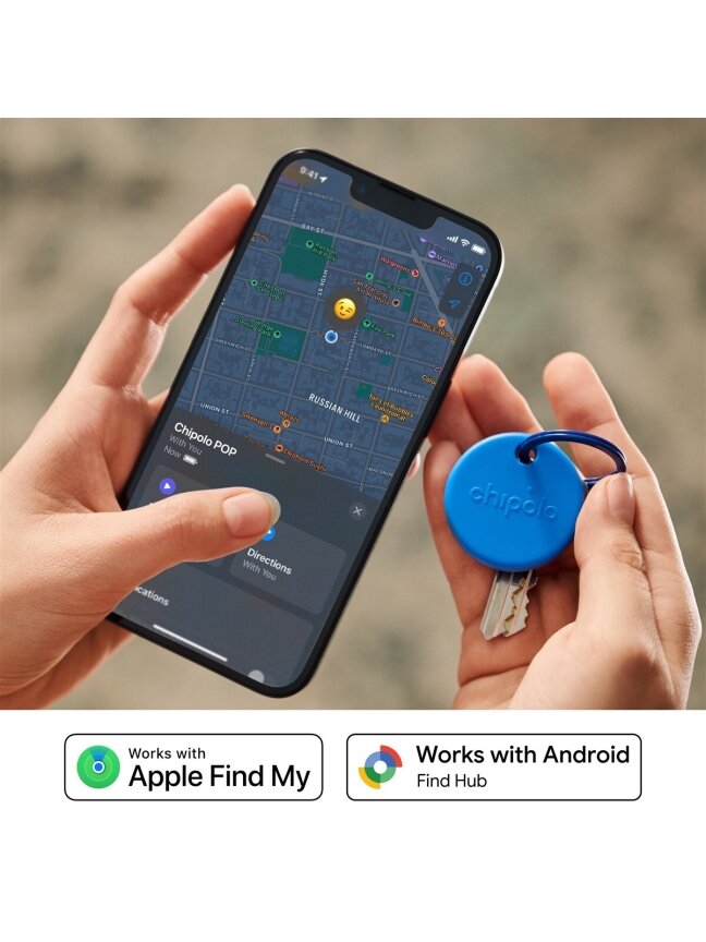 Chipolo POP – Bluetooth Tracker with Replaceable Battery for iOS & Android, Blue 3