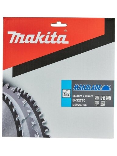 CIRCULAR SAW BLADE B-32770 260X30MM 40