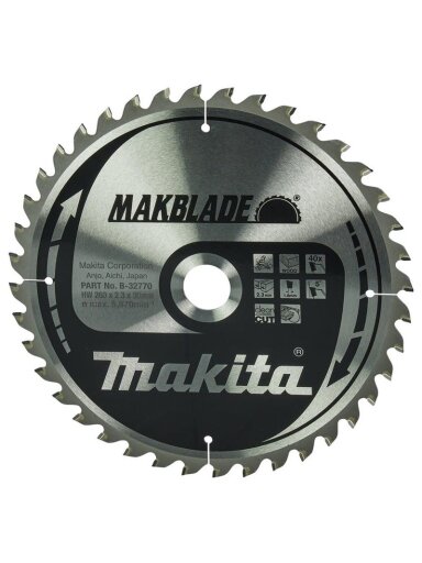 CIRCULAR SAW BLADE B-32770 260X30MM 40