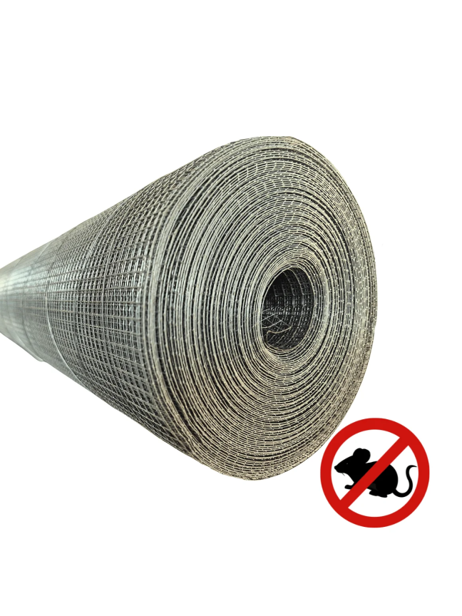 Tinklelis CINKUOTAS nuo pelių (0,53mm storio, 6,3x6,3mm akutės) 1x25m (25m2) Tinklelis CINKUOTAS nuo pelių (0,53mm storio, 6,3x6,3mm akutės) 1x25m (25m2)