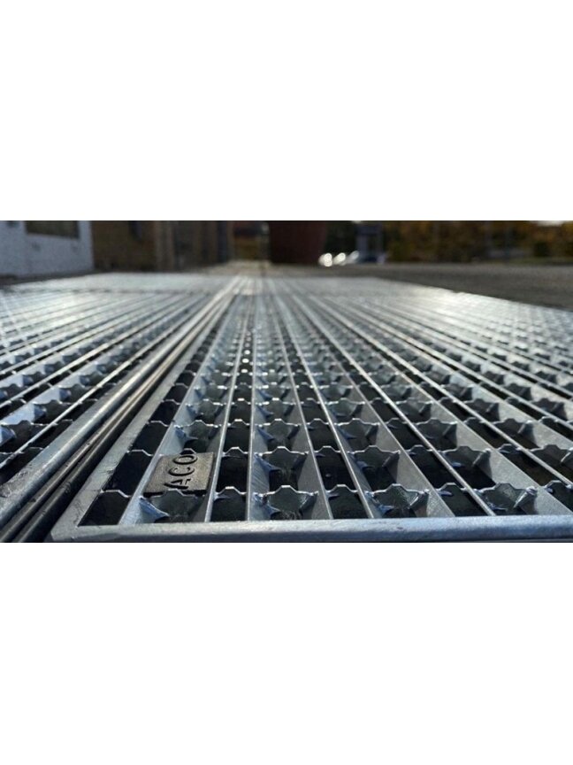 Cinkuoto plieno grotelės Aco Vario 100x50 cm, batams valytis 1 Cinkuoto plieno grotelės Aco Vario 100x50 cm, batams valytis 1