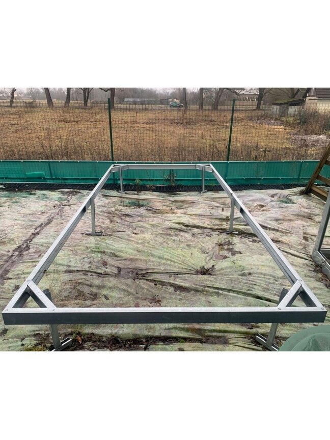 Cinkuoto plieno pamatas 3 m pločio (universalus). 3x8m. 3
