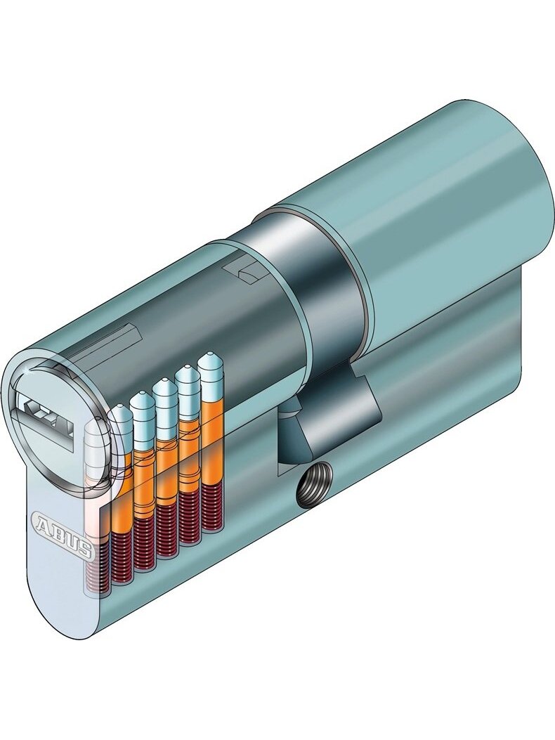 Cilindras Abus D6XBK, (din) standarto, 30 - 35 mm, juoda 1 Cilindras Abus D6XBK, (din) standarto, 30 - 35 mm, juoda 1