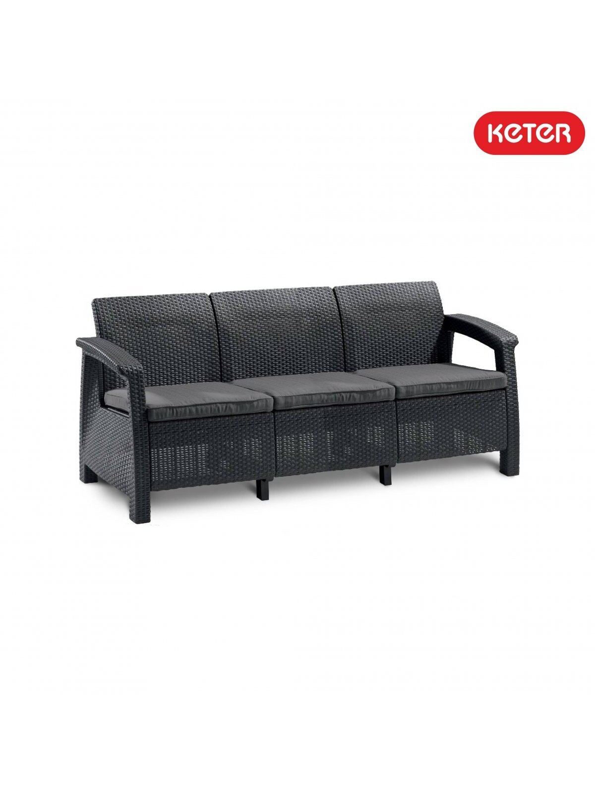 Corfu love seat MAX sofa - Grafito
