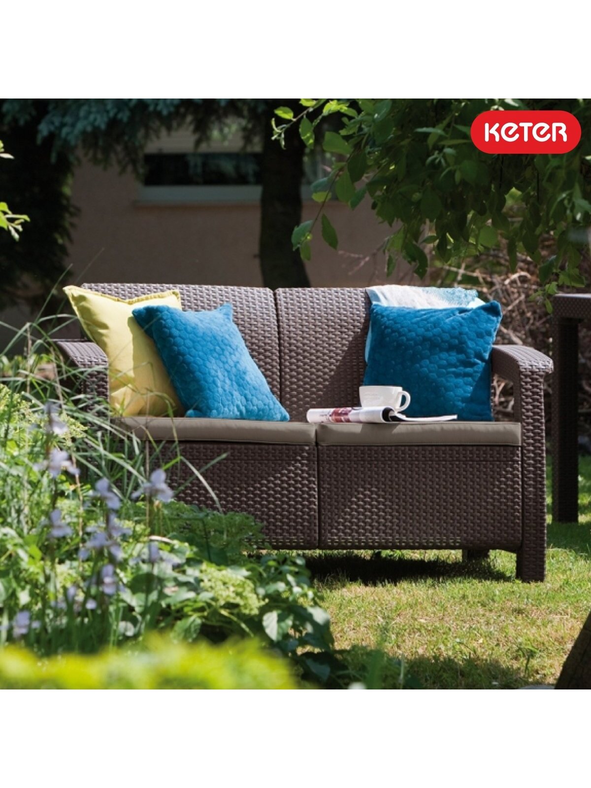 Corfu Love Seat sofa - Grafito 2
