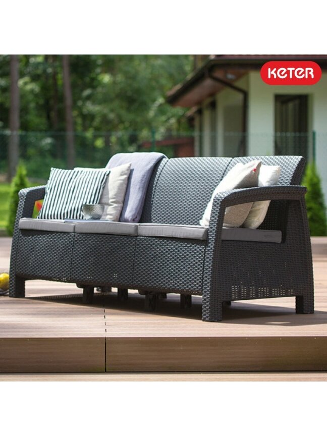 Corfu love seat MAX sofa - Grafito 1 Corfu love seat MAX sofa - Grafito 1